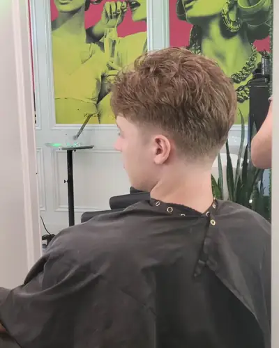 Men's textured crop with a taper